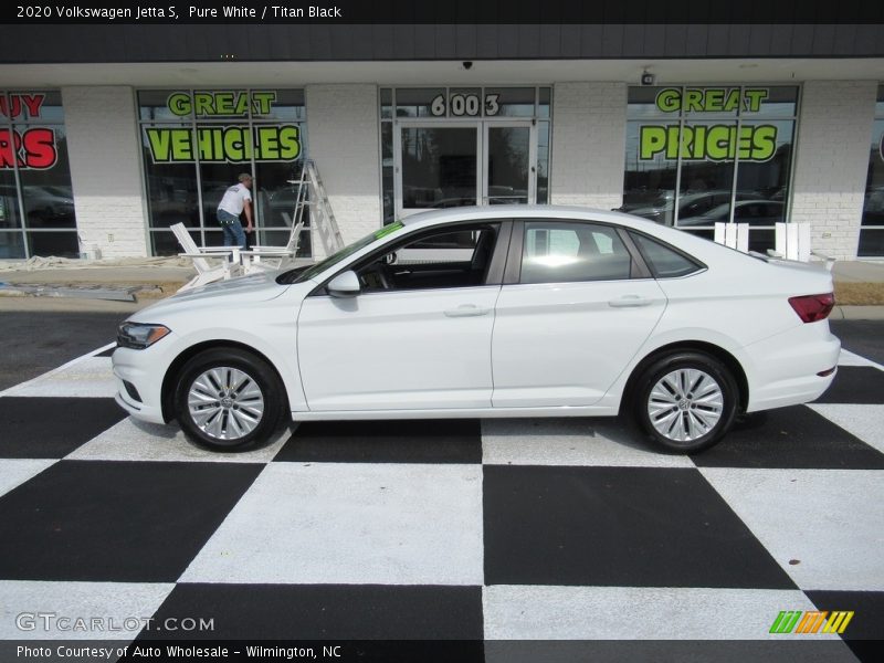 Pure White / Titan Black 2020 Volkswagen Jetta S