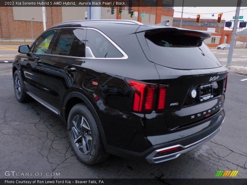 Aurora Black Pearl / Black 2022 Kia Sorento Hybrid S AWD Hybrid