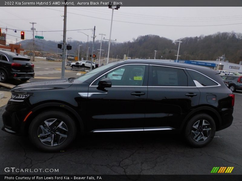 Aurora Black Pearl / Black 2022 Kia Sorento Hybrid S AWD Hybrid