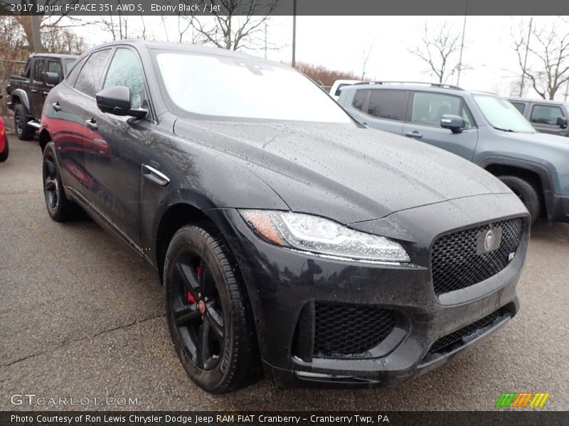 Ebony Black / Jet 2017 Jaguar F-PACE 35t AWD S