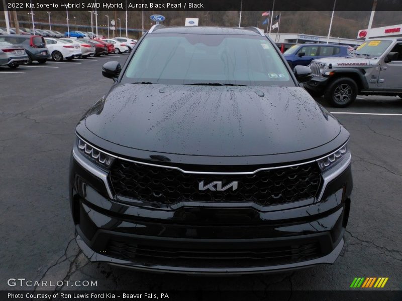 Aurora Black Pearl / Black 2022 Kia Sorento Hybrid S AWD Hybrid
