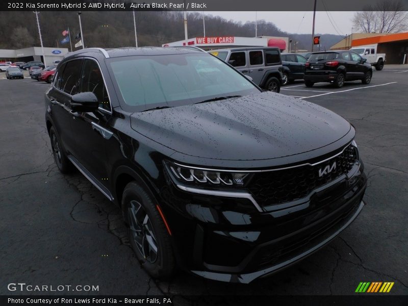 Aurora Black Pearl / Black 2022 Kia Sorento Hybrid S AWD Hybrid