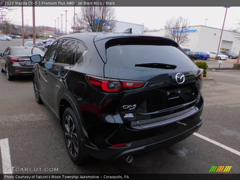 Jet Black Mica / Black 2022 Mazda CX-5 S Premium Plus AWD
