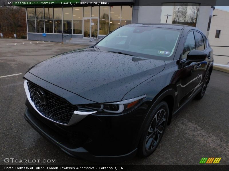 Jet Black Mica / Black 2022 Mazda CX-5 S Premium Plus AWD
