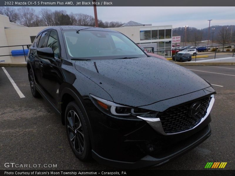 Jet Black Mica / Black 2022 Mazda CX-5 S Premium Plus AWD