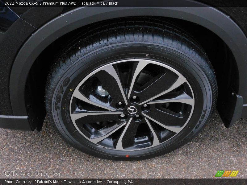 Jet Black Mica / Black 2022 Mazda CX-5 S Premium Plus AWD