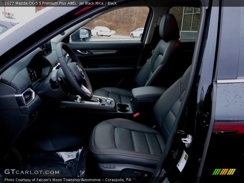 Jet Black Mica / Black 2022 Mazda CX-5 S Premium Plus AWD