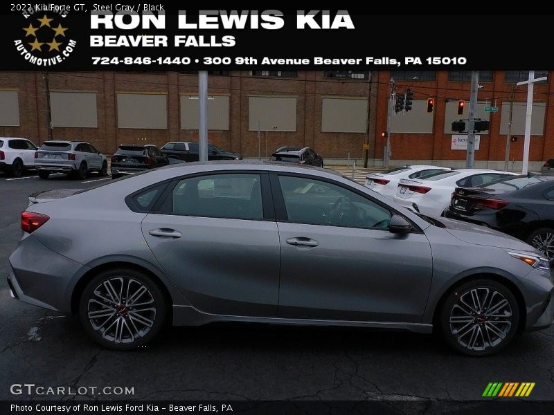 Steel Gray / Black 2022 Kia Forte GT