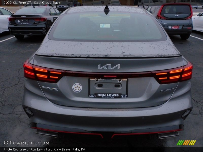 Steel Gray / Black 2022 Kia Forte GT