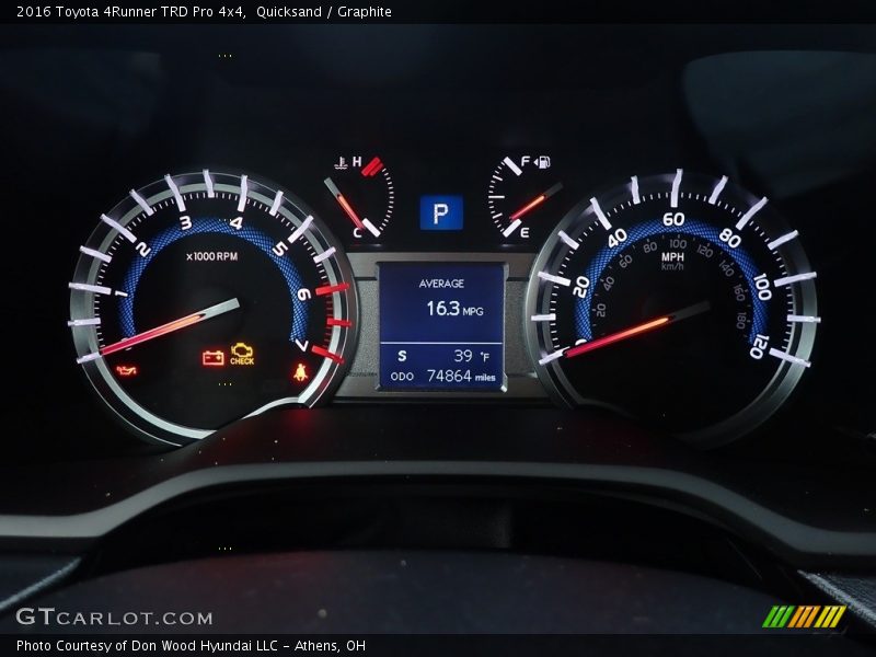 Quicksand / Graphite 2016 Toyota 4Runner TRD Pro 4x4