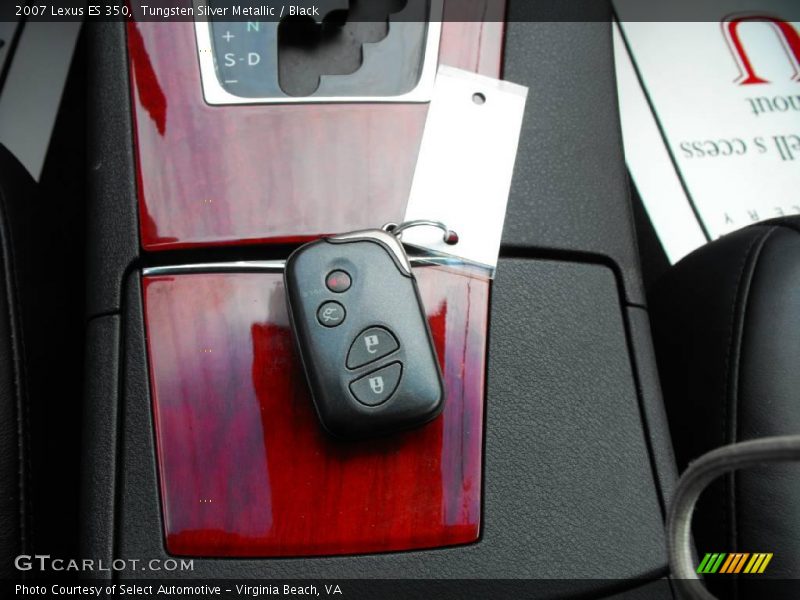 Tungsten Silver Metallic / Black 2007 Lexus ES 350