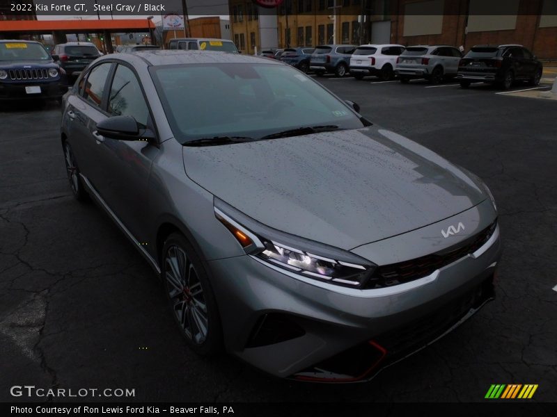 Steel Gray / Black 2022 Kia Forte GT