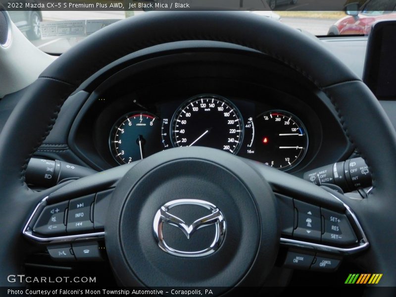 Jet Black Mica / Black 2022 Mazda CX-5 S Premium Plus AWD