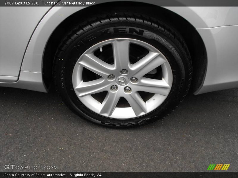 Tungsten Silver Metallic / Black 2007 Lexus ES 350