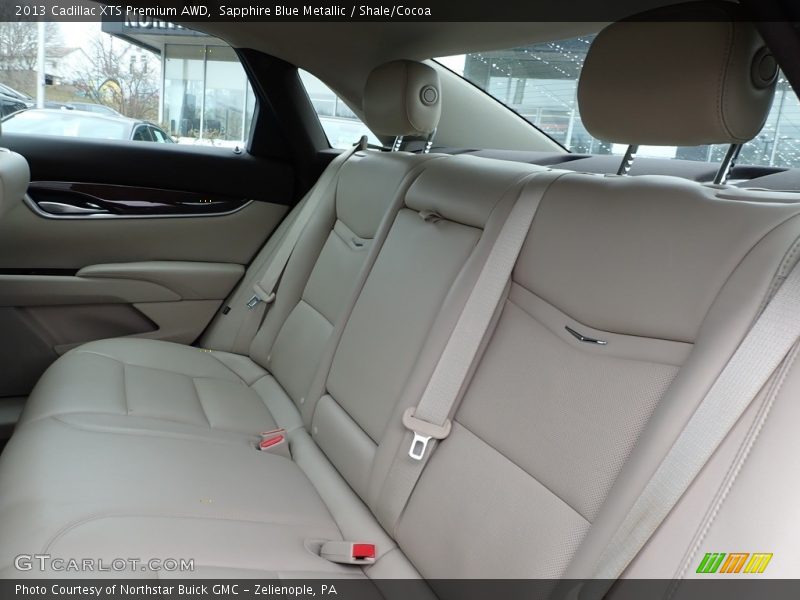 Sapphire Blue Metallic / Shale/Cocoa 2013 Cadillac XTS Premium AWD