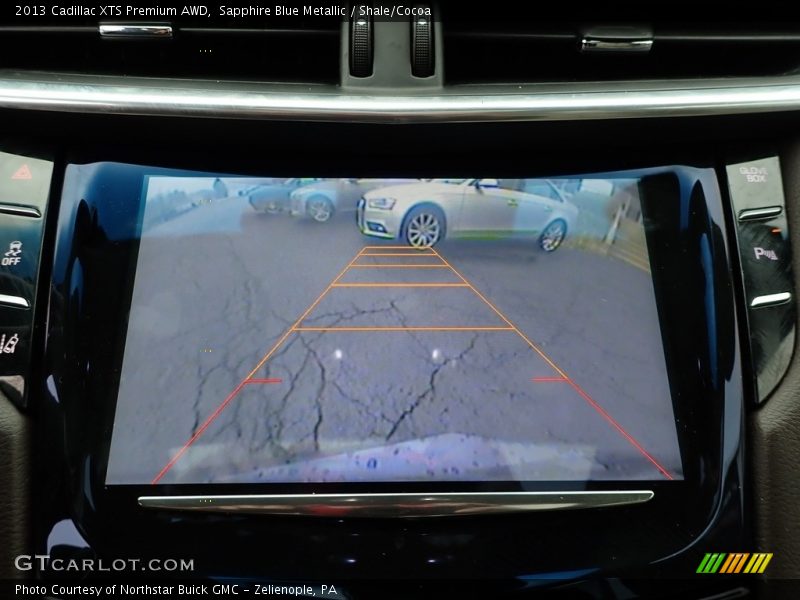 Sapphire Blue Metallic / Shale/Cocoa 2013 Cadillac XTS Premium AWD