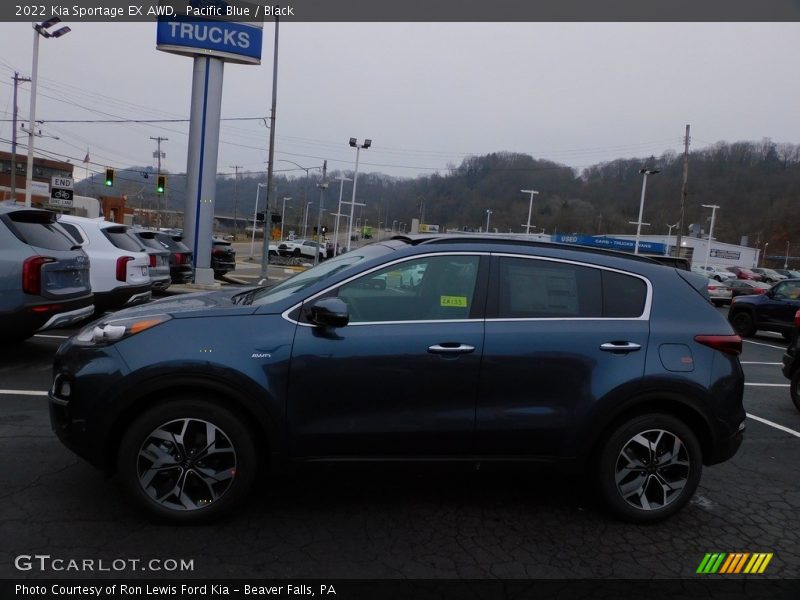 Pacific Blue / Black 2022 Kia Sportage EX AWD