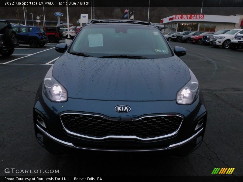Pacific Blue / Black 2022 Kia Sportage EX AWD