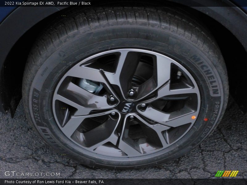 Pacific Blue / Black 2022 Kia Sportage EX AWD