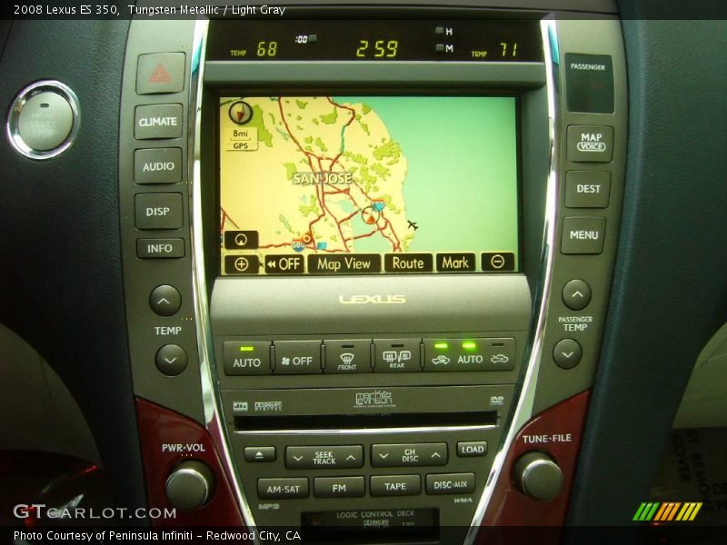 Tungsten Metallic / Light Gray 2008 Lexus ES 350