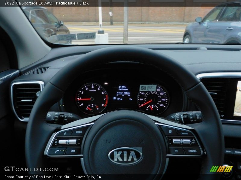 Pacific Blue / Black 2022 Kia Sportage EX AWD