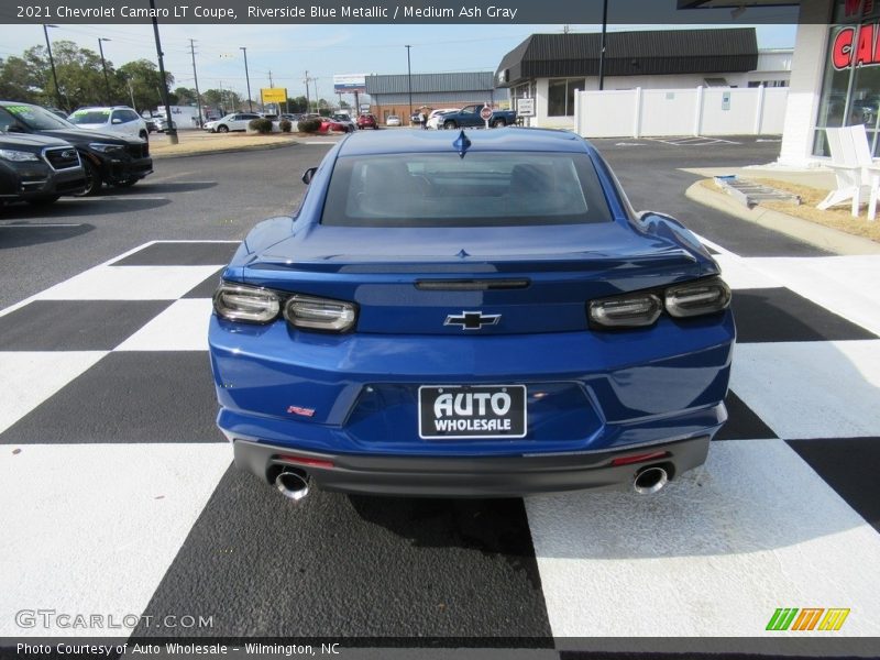 Riverside Blue Metallic / Medium Ash Gray 2021 Chevrolet Camaro LT Coupe