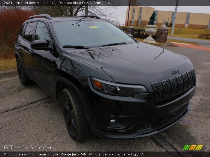 Diamond Black Crystal Pearl / Black 2021 Jeep Cherokee Altitude 4x4