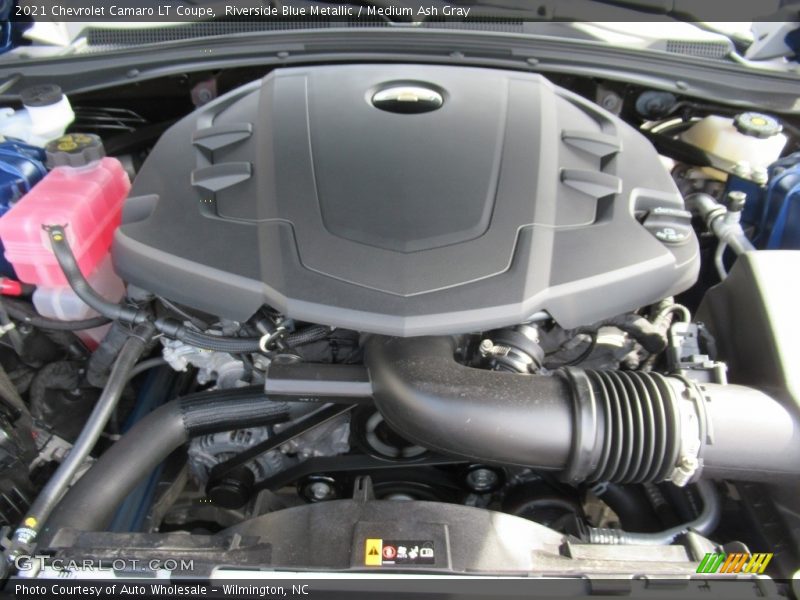 Riverside Blue Metallic / Medium Ash Gray 2021 Chevrolet Camaro LT Coupe