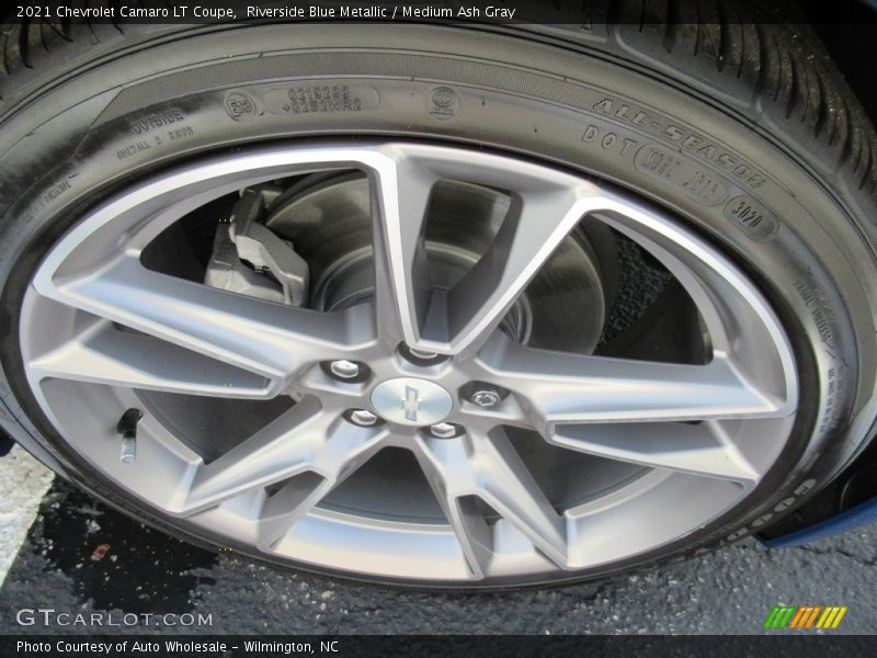 Riverside Blue Metallic / Medium Ash Gray 2021 Chevrolet Camaro LT Coupe