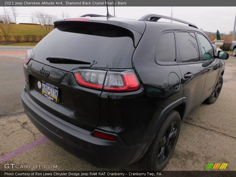 Diamond Black Crystal Pearl / Black 2021 Jeep Cherokee Altitude 4x4