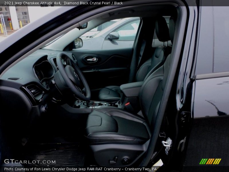 Diamond Black Crystal Pearl / Black 2021 Jeep Cherokee Altitude 4x4