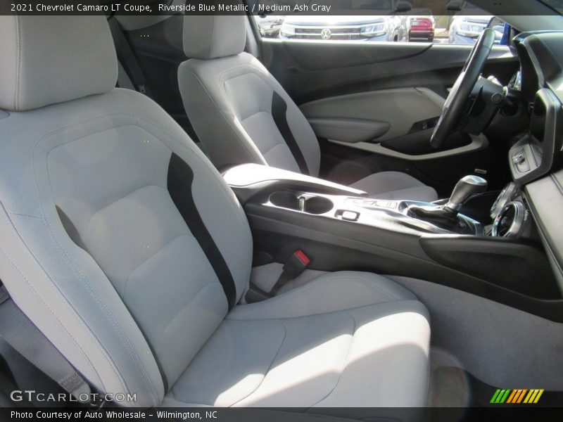 Riverside Blue Metallic / Medium Ash Gray 2021 Chevrolet Camaro LT Coupe