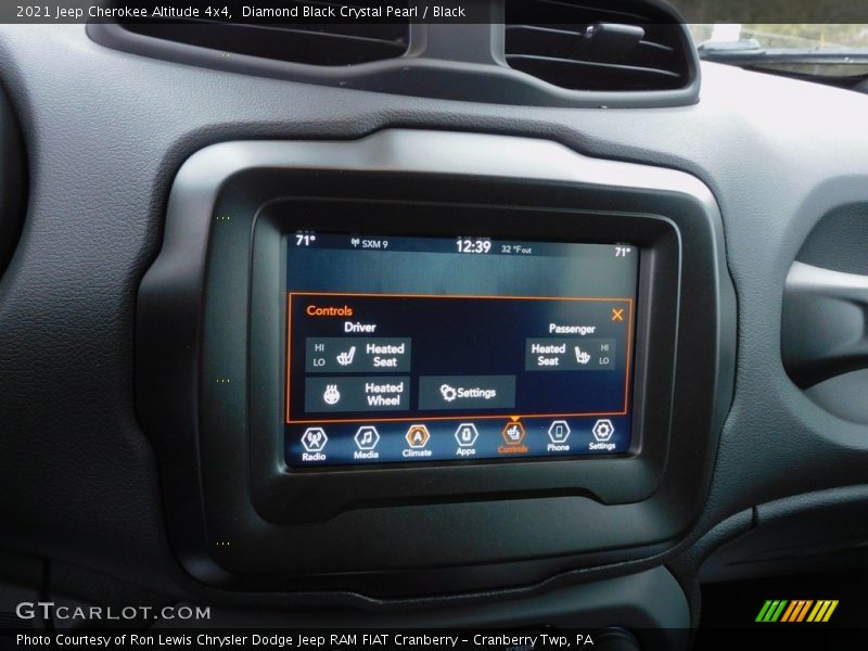 Diamond Black Crystal Pearl / Black 2021 Jeep Cherokee Altitude 4x4