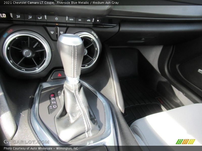 Riverside Blue Metallic / Medium Ash Gray 2021 Chevrolet Camaro LT Coupe