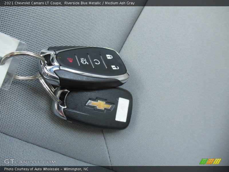 Riverside Blue Metallic / Medium Ash Gray 2021 Chevrolet Camaro LT Coupe