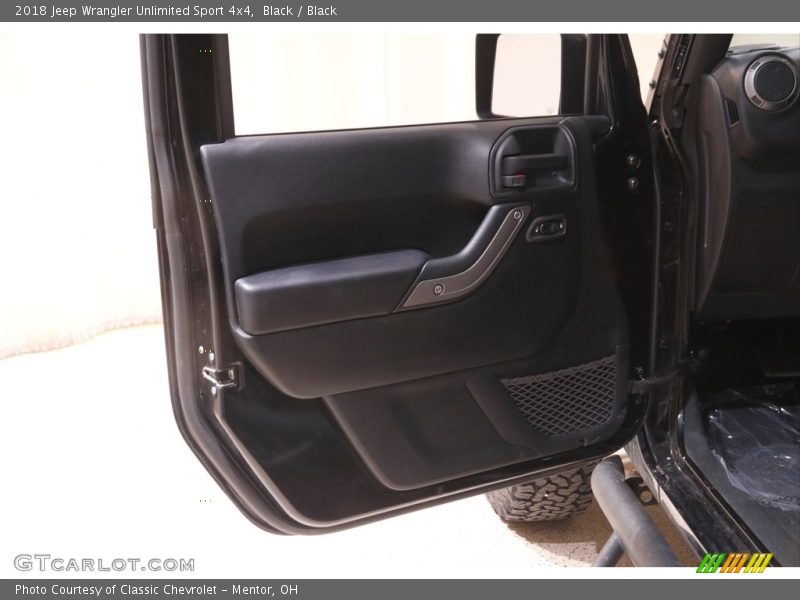 Black / Black 2018 Jeep Wrangler Unlimited Sport 4x4