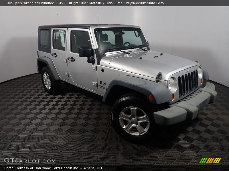 Bright Silver Metallic / Dark Slate Gray/Medium Slate Gray 2009 Jeep Wrangler Unlimited X 4x4