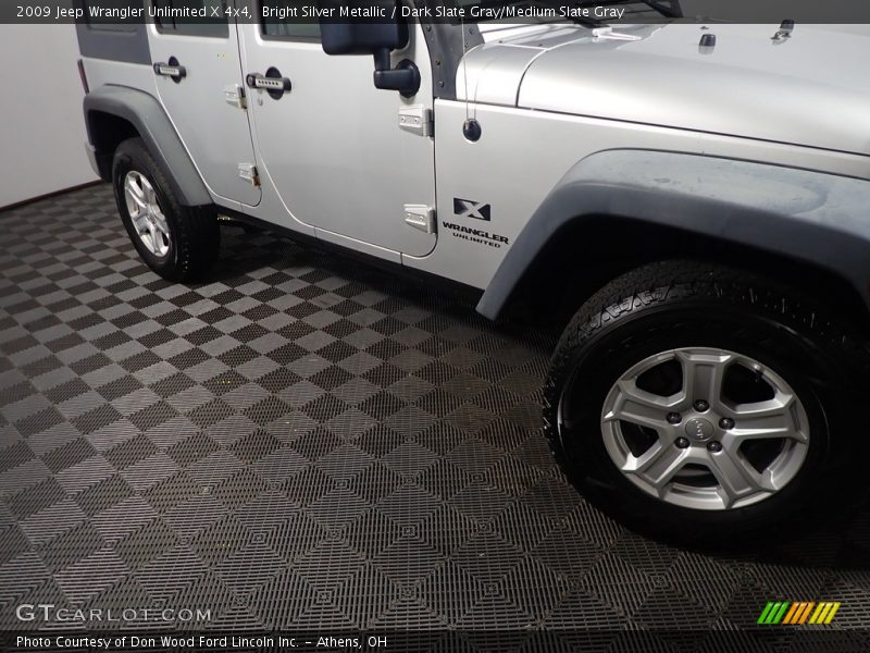 Bright Silver Metallic / Dark Slate Gray/Medium Slate Gray 2009 Jeep Wrangler Unlimited X 4x4