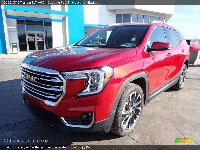 Cayenne Red Tintcoat / Jet Black 2022 GMC Terrain SLT AWD