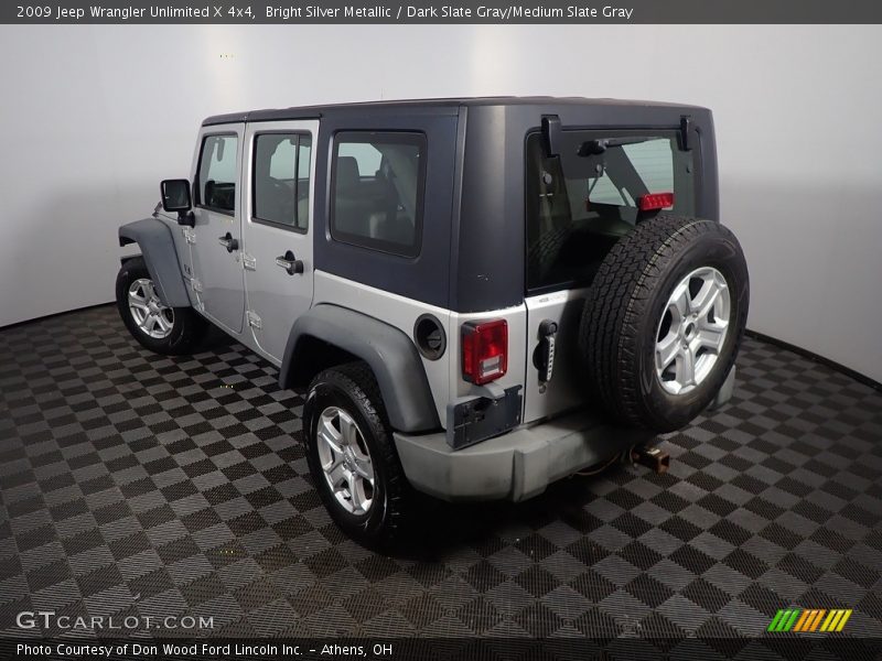 Bright Silver Metallic / Dark Slate Gray/Medium Slate Gray 2009 Jeep Wrangler Unlimited X 4x4