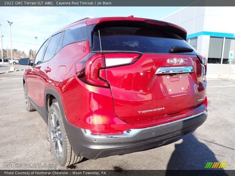 Cayenne Red Tintcoat / Jet Black 2022 GMC Terrain SLT AWD