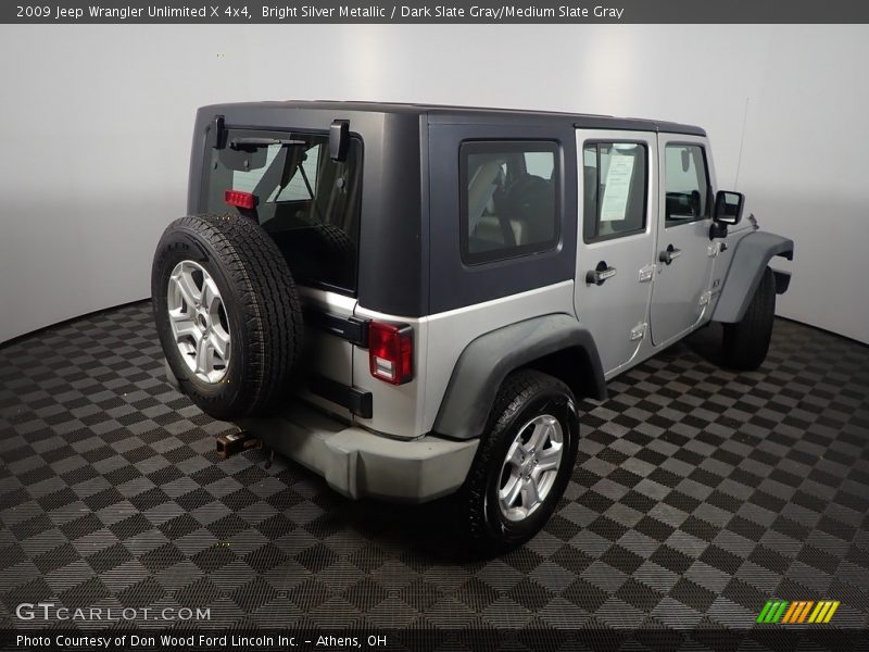 Bright Silver Metallic / Dark Slate Gray/Medium Slate Gray 2009 Jeep Wrangler Unlimited X 4x4