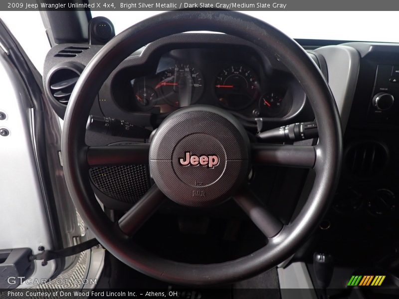 Bright Silver Metallic / Dark Slate Gray/Medium Slate Gray 2009 Jeep Wrangler Unlimited X 4x4