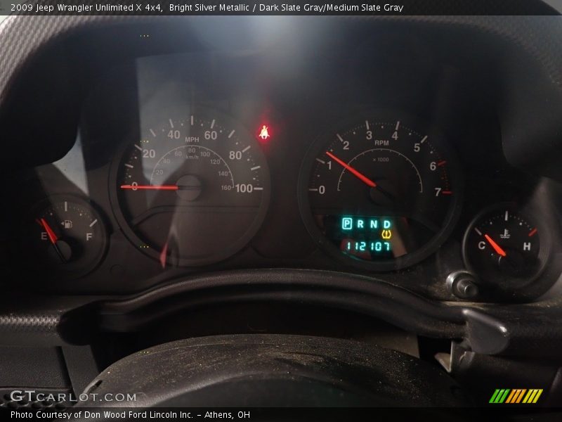 Bright Silver Metallic / Dark Slate Gray/Medium Slate Gray 2009 Jeep Wrangler Unlimited X 4x4
