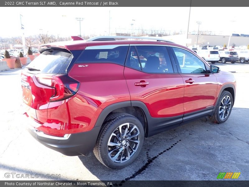 Cayenne Red Tintcoat / Jet Black 2022 GMC Terrain SLT AWD