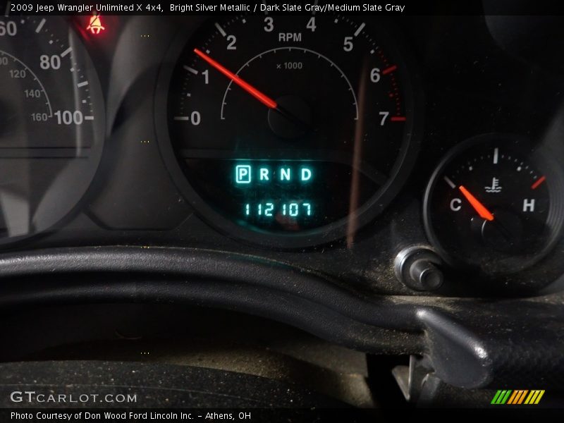 Bright Silver Metallic / Dark Slate Gray/Medium Slate Gray 2009 Jeep Wrangler Unlimited X 4x4