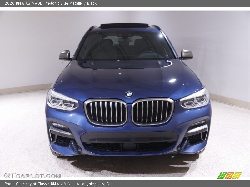 Phytonic Blue Metallic / Black 2020 BMW X3 M40i