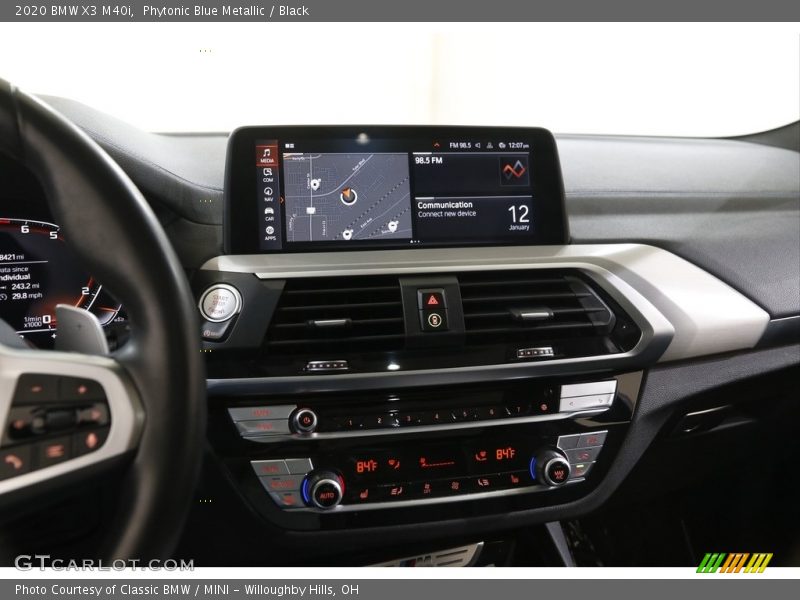 Phytonic Blue Metallic / Black 2020 BMW X3 M40i
