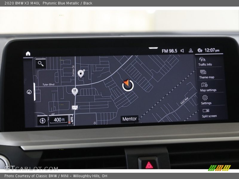 Phytonic Blue Metallic / Black 2020 BMW X3 M40i