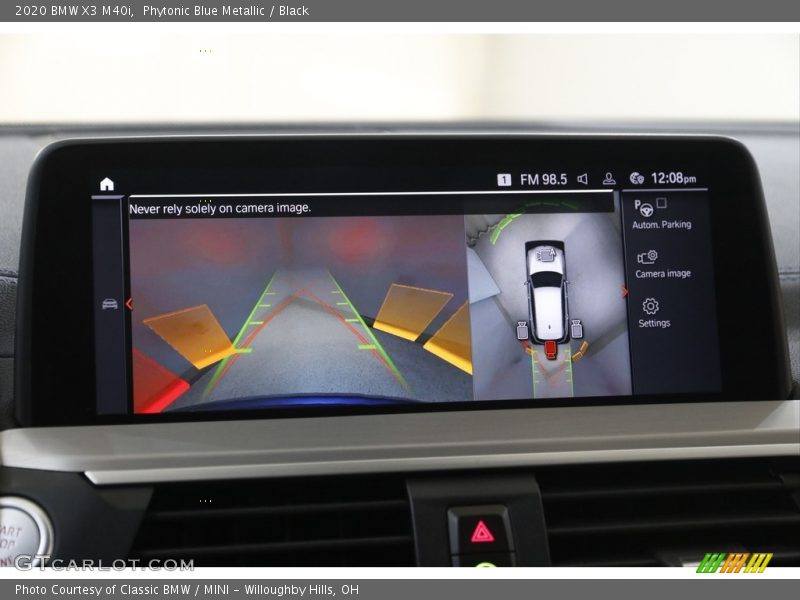 Phytonic Blue Metallic / Black 2020 BMW X3 M40i